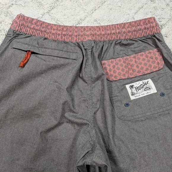 Howler Brothers Shorts Men's 32 Gray Board Swim Hiking Beach Stretch Waist 7” - Picture 8 of 8